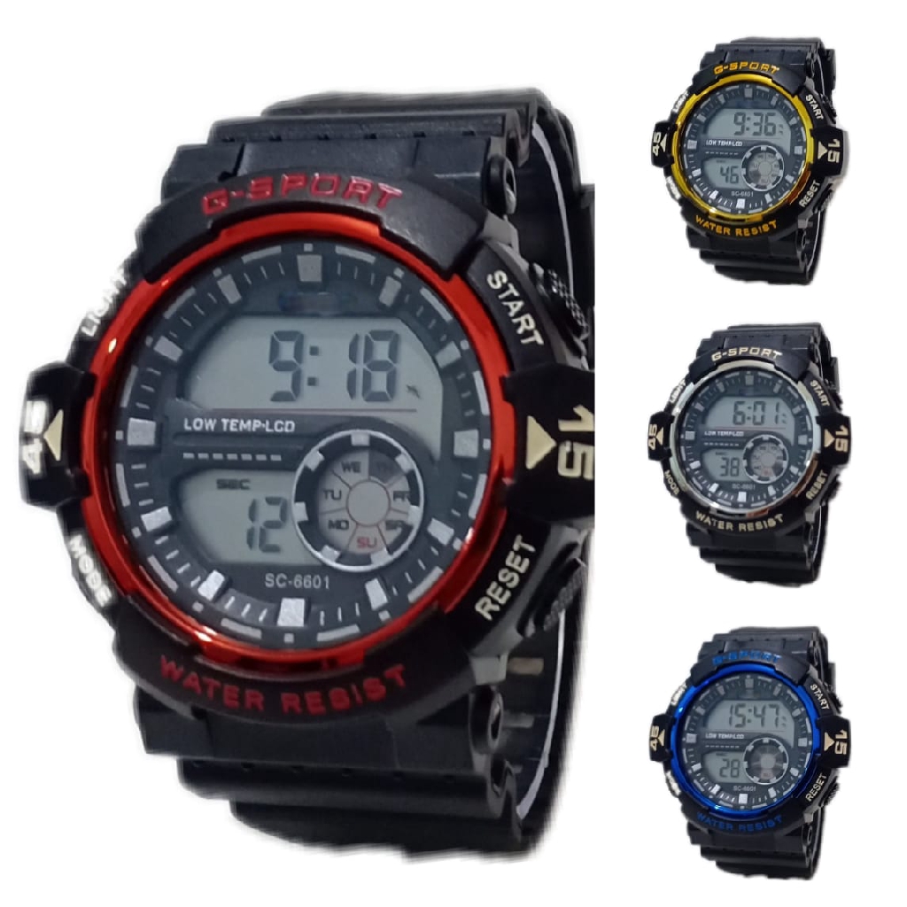 Jam Tangan Pria Original Kasual Sporty Anti Air G-SPORT SPT003