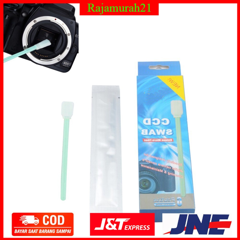 Ikacha Pembersih Sensor CCD SWAB CMOS Lensa Kamera 6 PCS CB-CCD01