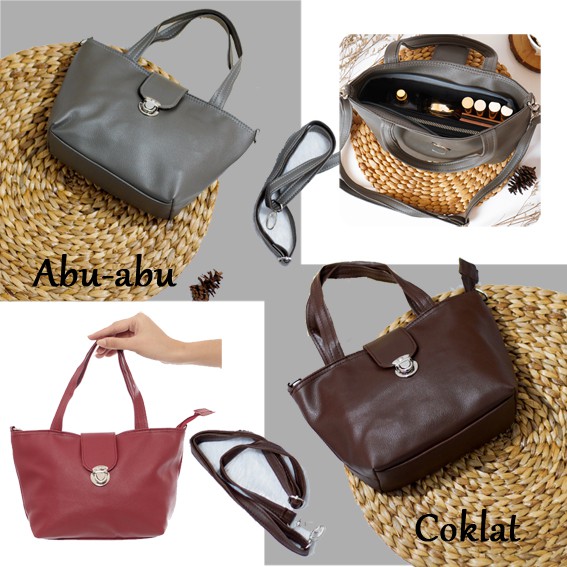 Tas selempang wanita sling bag cewek polos slingbag tas fashion kulit sintetis handbag trend terbaru