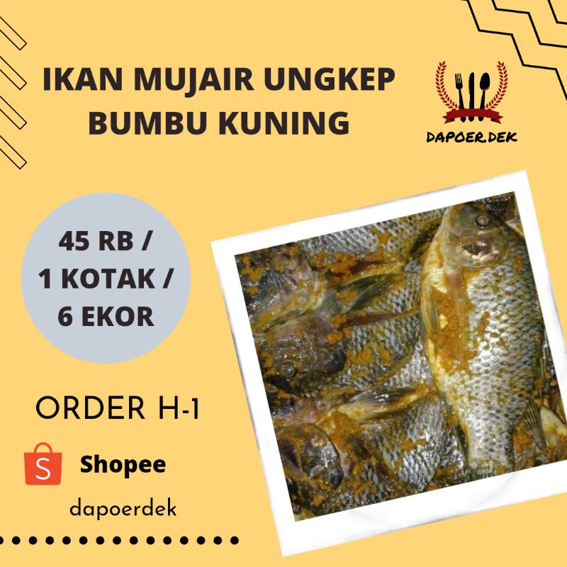 

IKAN MUJAIR UNGKEP BUMBU KUNING