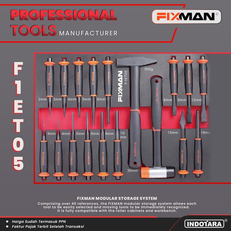 FIXMAN Tool Modular Storage - Foam Modular System - F1.ET05