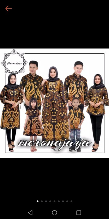 Batik Couple Keluarga Sania Ruffle Ori Ndoro Jowi Dnt Manok Tarong Sogan