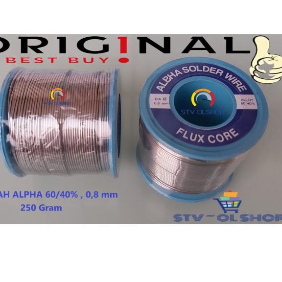 Timah Alpha / Timah Solder Alpha 60/40% 0,8mm 250 gram TG- 413>>