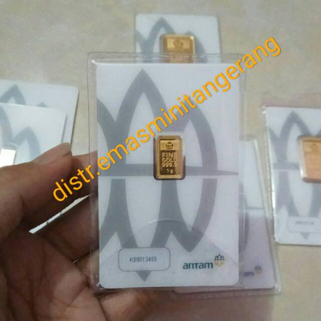 Emas Antam 1gr 2024 / Logam Mulia / Emas Batangan + Kwitansi Asli