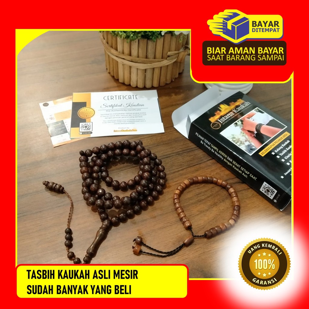 DARI MESIR, TASBIH KAUKAH ASLI MURAH, TASBIH KAUKAH BERSERTIFIKAT Istana Kaukah Asli