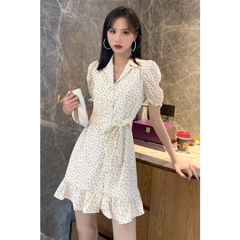 【Rozen】Korean Rachel Ribbon Mini Dress R101