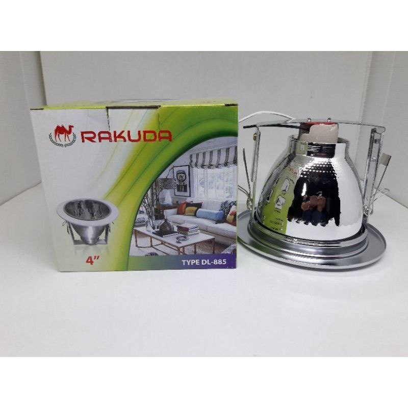 Downlight 4 inch E27 silver crom rakuda/downlight 4 inch E27