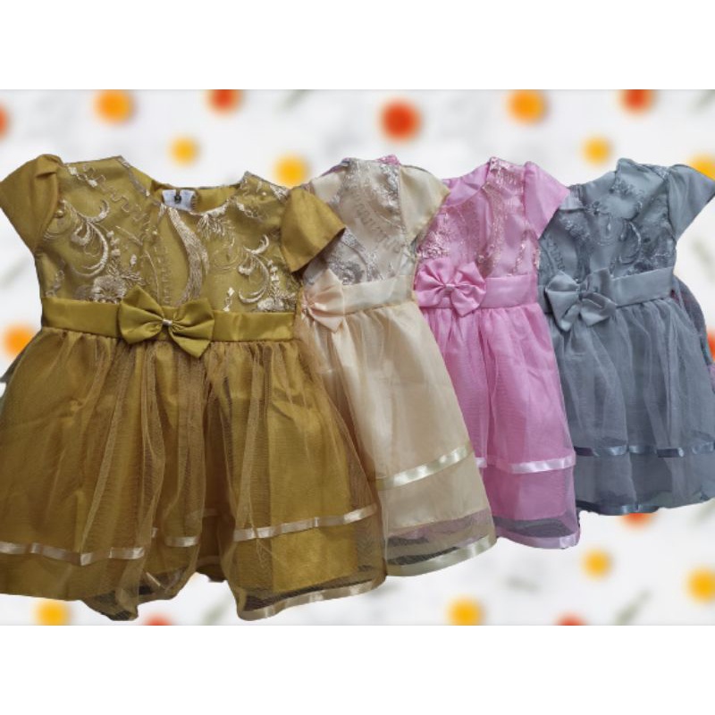 GAUN BABY MUTIARA MIX TUTU