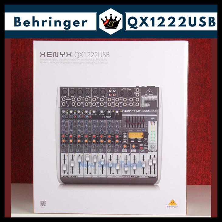[BISA COD] MIXER BEHRINGER XENYX QX1222USB 6 CHANNEL MONO 2 STEREO DGN EQUALIZER