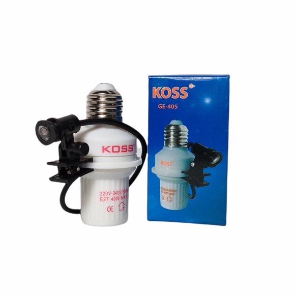 KOSS Fiting Lampu Sensor E27 / Fiting Sensor Cahaya