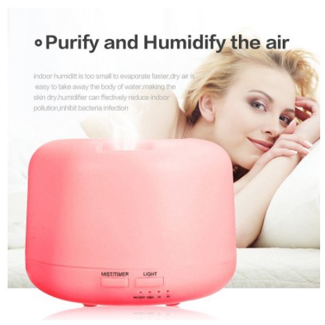 [TIDUR NYENYAK] - Taffware 4 in 1 Aroma Diffuser Humidifier Elektrik + 7 LED - HUMI H770 - White