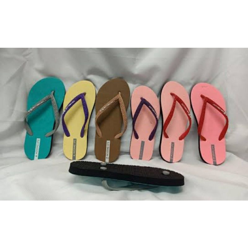 Sandal jepit wanita karet kekinian anti slip sun swallow ladies 06