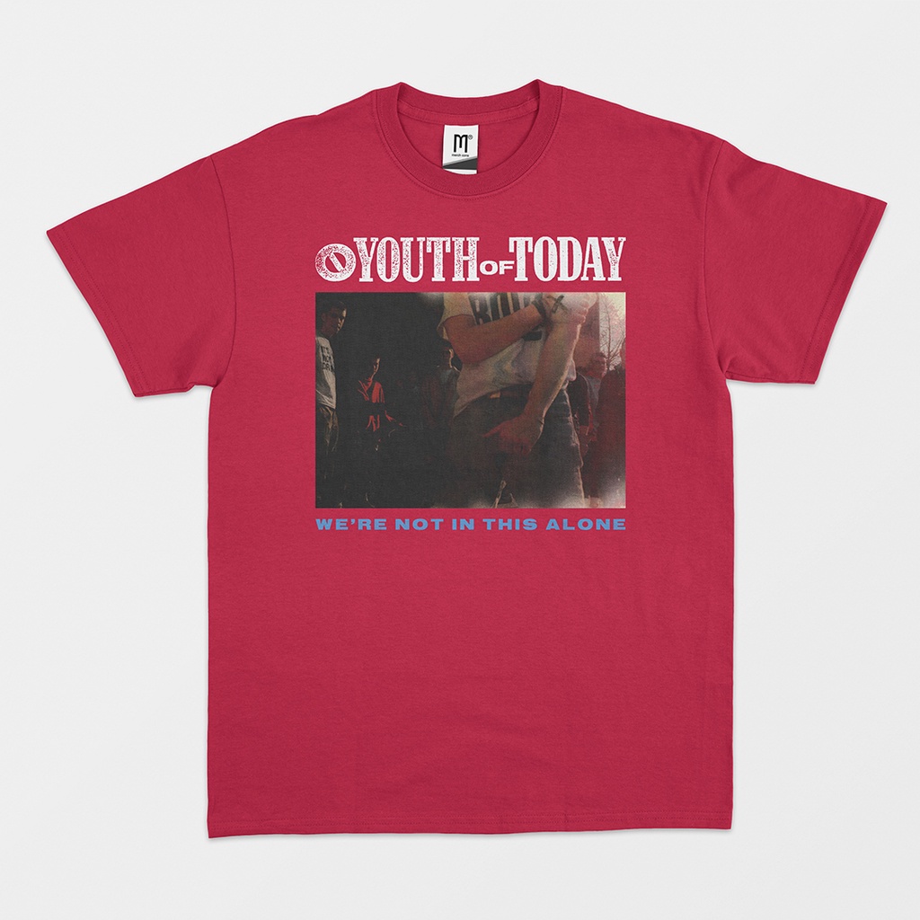 T-shirt Youth Of Today - "We're Not In This Alone" Red