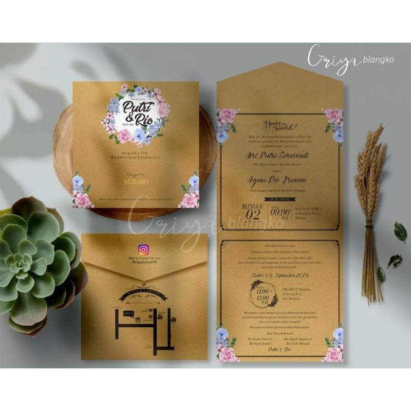 Undangan pernikahan GRIYA SCD001