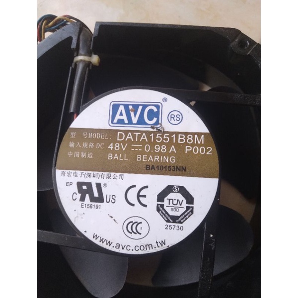 Fan Dc Merk AVC Model Delta 1551B8M 48V 0.89A