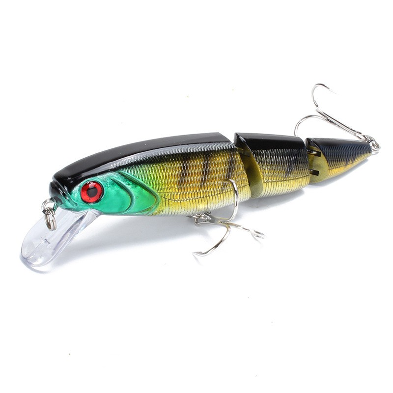 Shengyao 1Pcs Jointed Minnow Umpan Pancing 11.5cm/15.4g Swimbait Fishing Lure Ikan Bass Kail Tackle