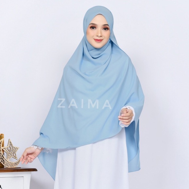 Pashmina Jumbo Syari Besar Lebar Persegi Panjang Murah Diamond Crepe Italiano Premium-3
