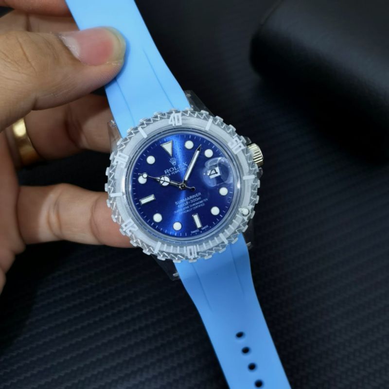 [6 WARNA] Jam Tangan Wanita Rolex Oyster Tanggal Aktif Rubber