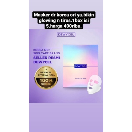 Masker korea dewycel