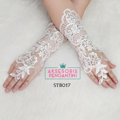 [READY STOK] GLOVES WEDDING AKSESORIS PESTA SARUNG TANGAN PENGATIN WANITA STB017