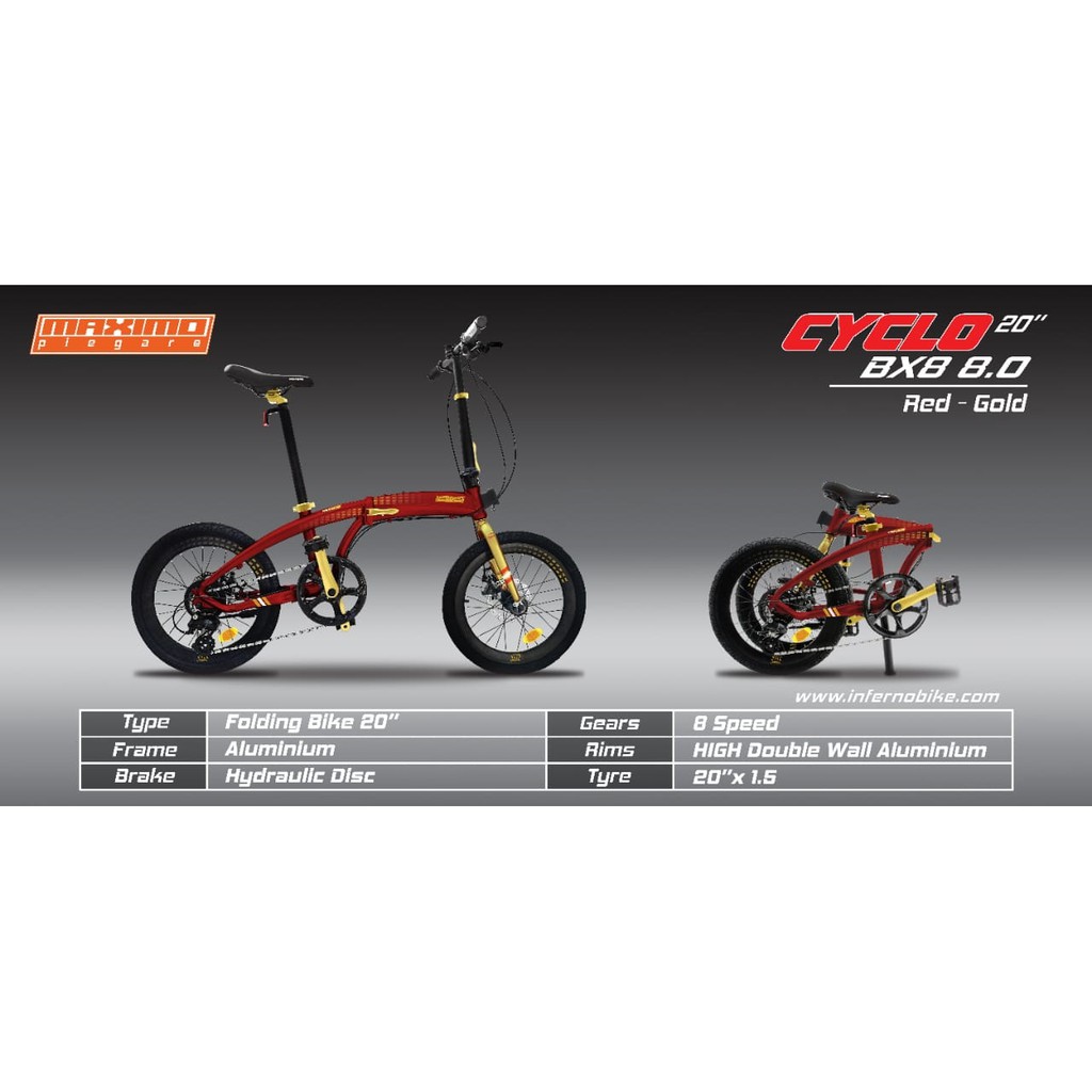 Sepeda 20" Lipat Family Cyclo Bx8 8.0