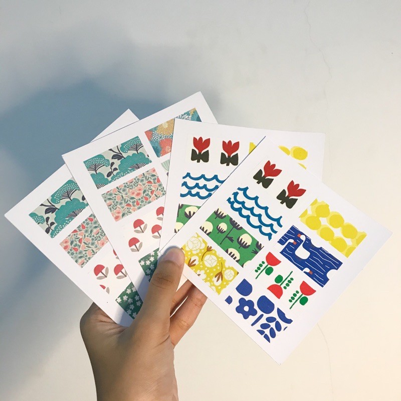 

Washi Tape Sample Sticker Motif Jepang