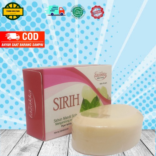SABUN Mandi SIRIH KEWANITAAN 90 gr Sabun Batang Tazakka SIRIH Keset Kewanitaan ORIGINAL Halal BPOM a