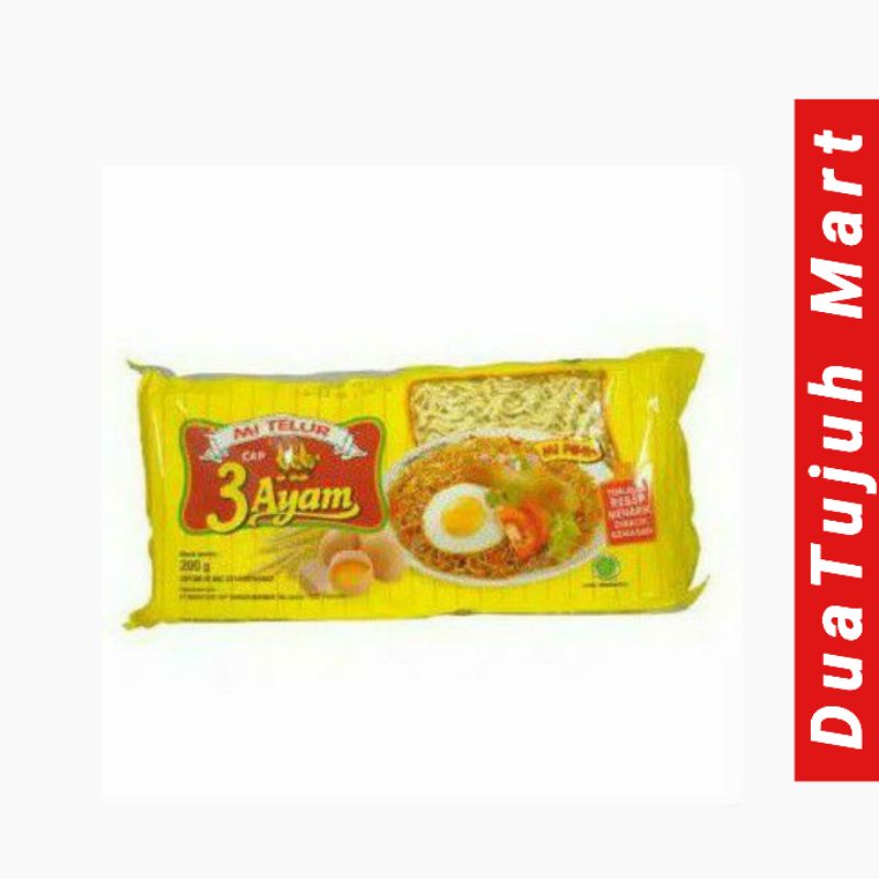 Mie Telur Cap 3 Ayam Kuning 200g