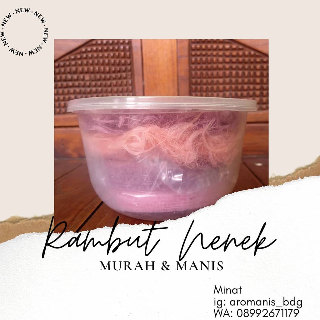 

Rambut nenek/Harum manis/Aromanis/Arumanis 50 gram + Simping