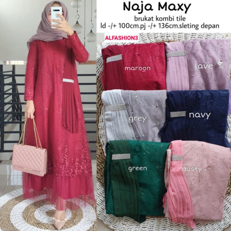 NAJA MAXY GAMIS BAHAN BRUKLAT KOMBI TILE LD ±100 PB ±136 BUSUI FRIENDLY