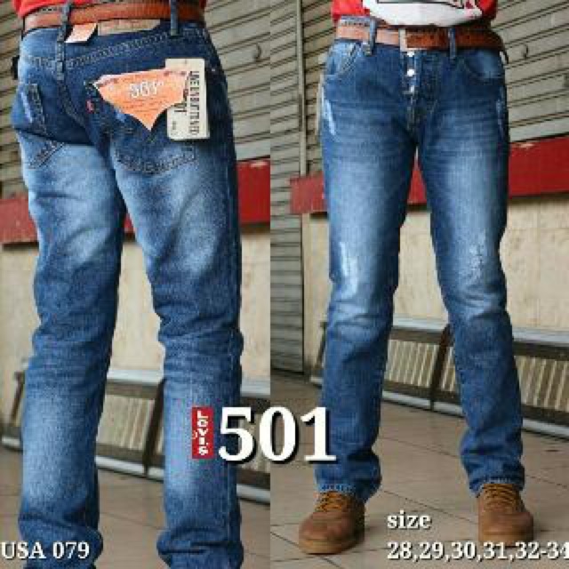 LEVIS 501 ORIGINAL USA079/celana levis501 ripped usa/Jual Celana levis import