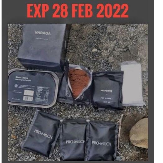

[KODE Z5533] RANSUM NARAGA Ration Survival Food MRE TNI Indonesia Nasi kaleng siap saji makanan pend