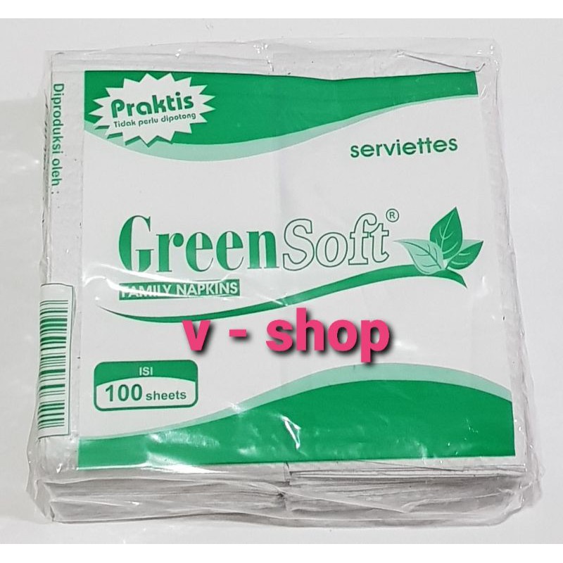 Green Soft - Tissue Makan Potong 100 sheets