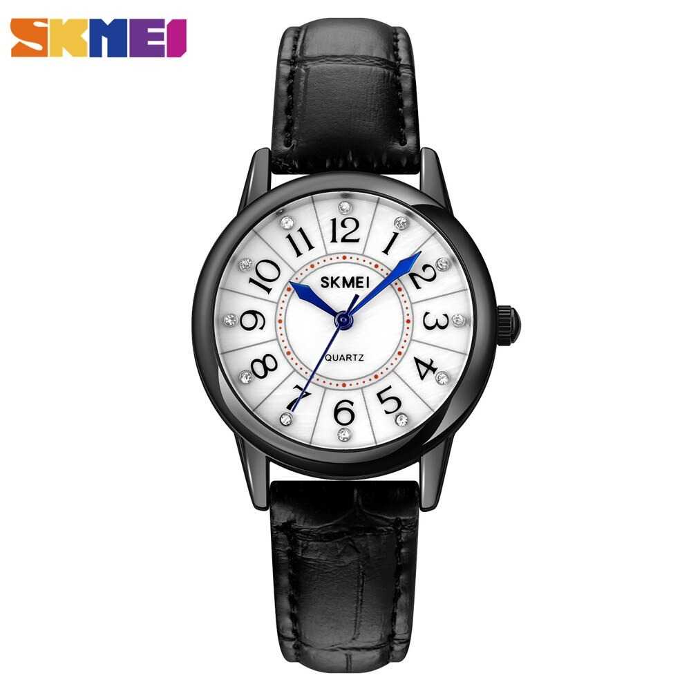 Jam Tangan Wanita Analog Anti Air  Strap Kulit Original SKMEI - 1823