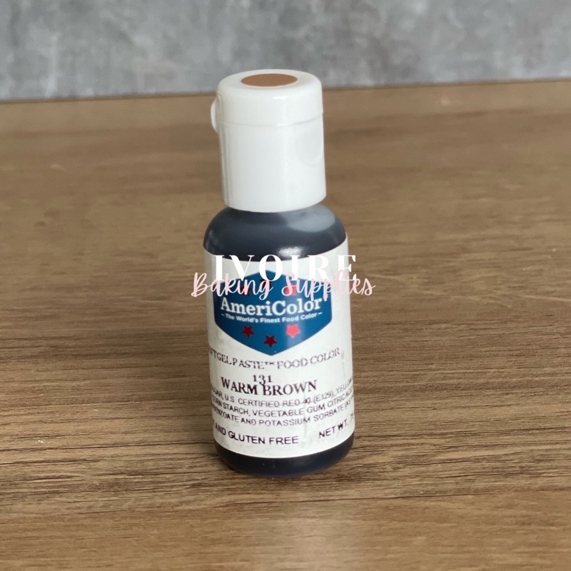 

Americolor Softgel Paste Warm Brown / Pewarna Americolor