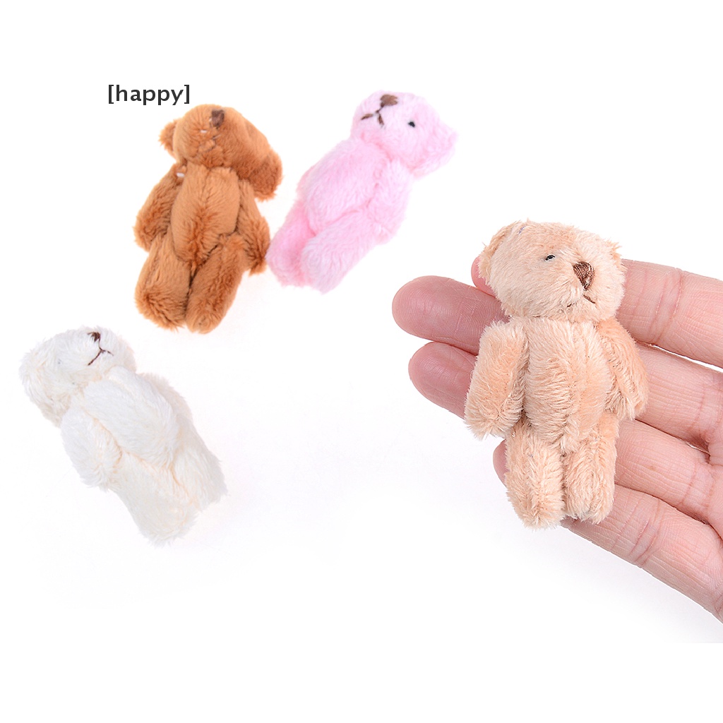 Ha Mainan Boneka Stuffed Plush Beruang Mini 6cm Untuk Kotak Permen / Hadiah Anak