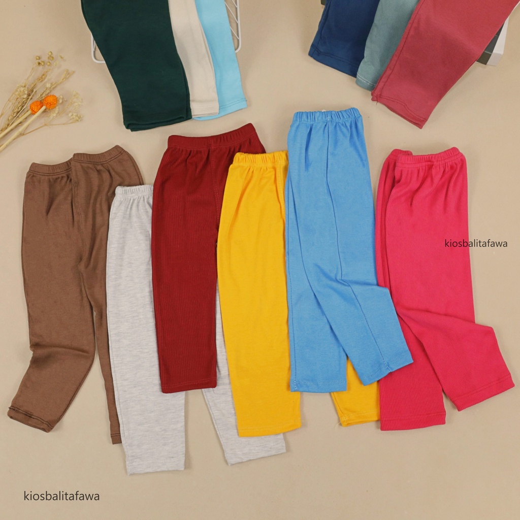 Legging Sheila uk 1-2 Tahun / Leging Panjang Anak Balita Perempuan Celana Ketat EXPORT QUALITY