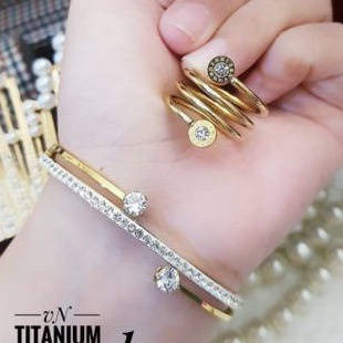 TiTanium set gelang cincin p629