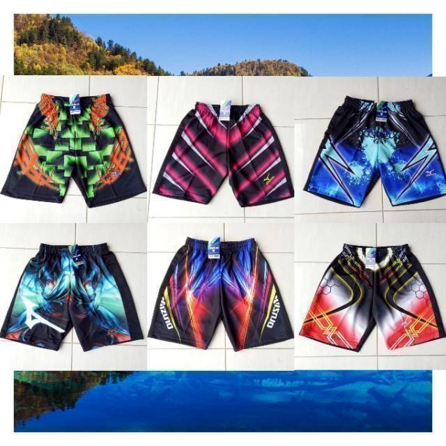  Celana  olahraga celana  volly  kolor volly  mizuno printing  