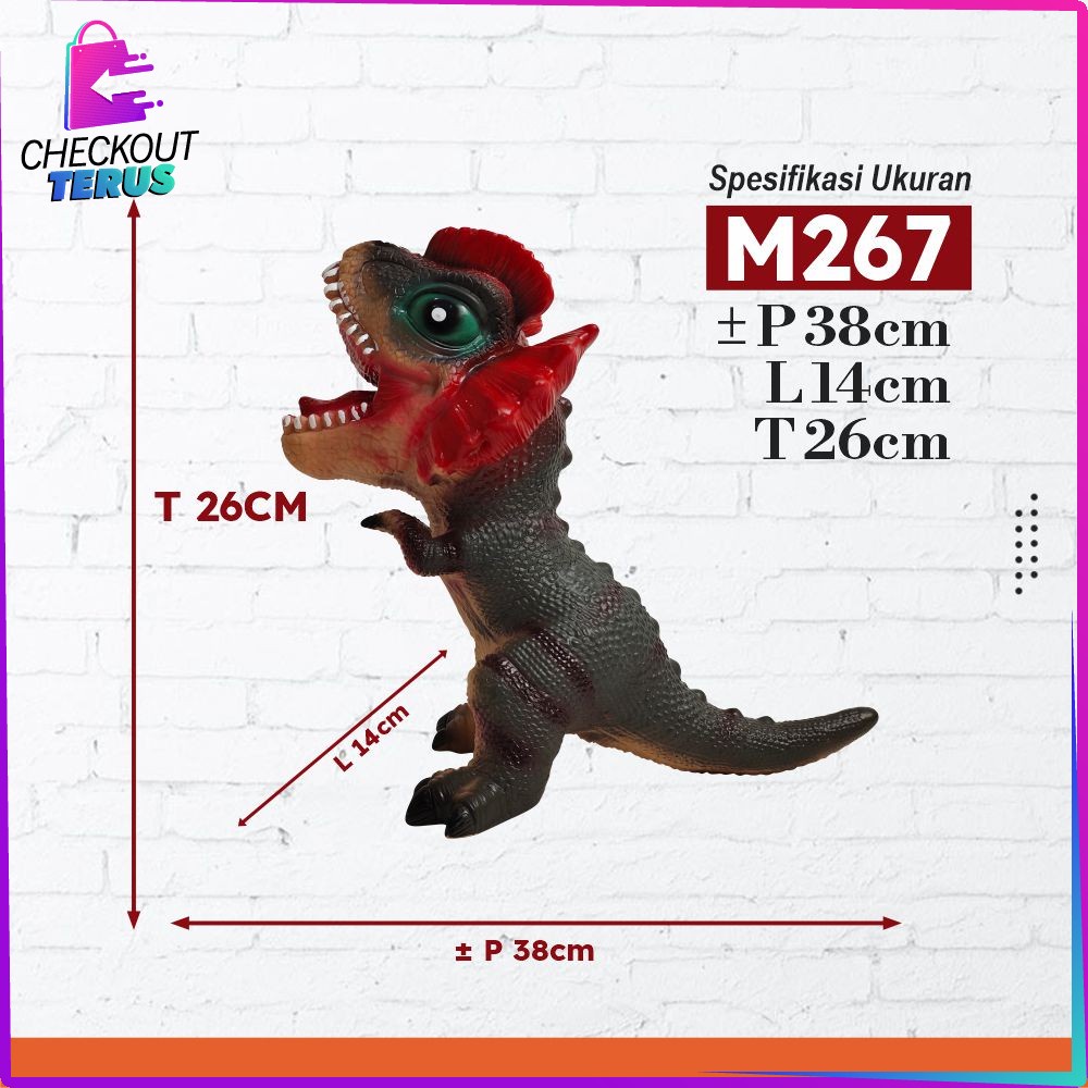 CT M266 270 Mainan Action Figure Dinosaur Mainan Anak Dinosaurus Bunyi Mainan Dinosaurus Animal Figure