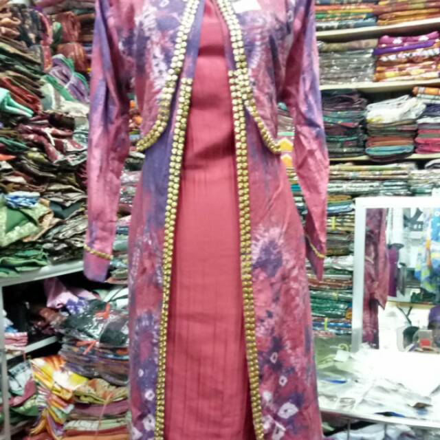 Baju Gamis Jumputan Palembang  Hijab Muslimah