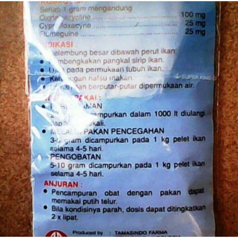 DROPSI, Obat Ikan Sakit Dropsy dan Sisik Nanas