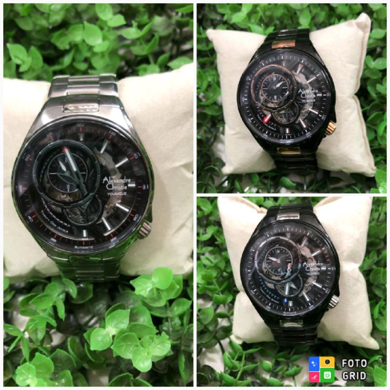 SALE.. JAM TANGAN PRIA COWOK ALEXANDRE CHRISTIE OTOMATIS AC 3036