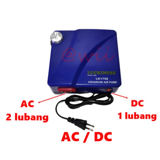 LUCKINESS LK 1758 AC DC Pompa Udara Air Pump Aerator Aquarium Aquascape