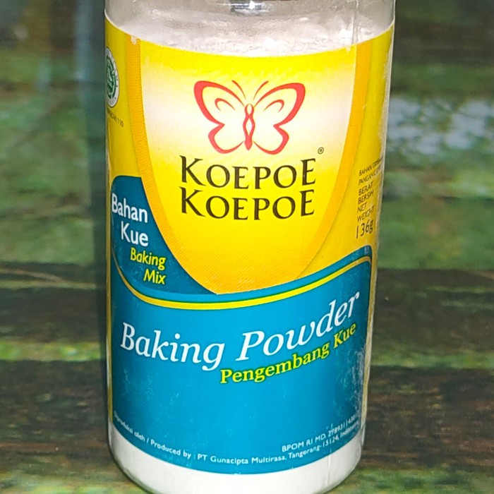 

Baking Powder Pengembang Kue Roti Cake Kupu Kupu Koepoe Koepoe 136gr