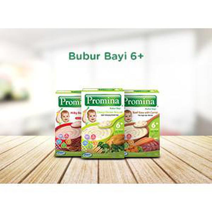 BUBUR PROMINA FORTIFIKASI 8+ DAN 6+ AYAM KAMPUNG DAGING BROKOLI AVOCADO ATI CHICKEN SALMON MPASI