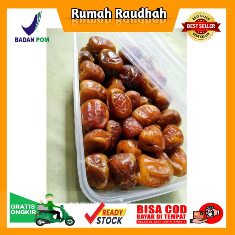 

KURMA SUKARI AL - QASSIM GRADE A ASLI MADINAH 250 GRAM