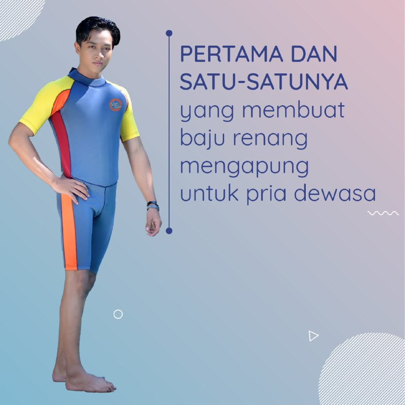 BAJU RENANG APUNG PRIA WANITA DEWASA SAFESWIM FLOATING SWIMSUIT - TOKOS3