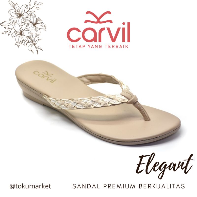 Sandal Carvil Wanita Jepit Sendal Japit Cewek Original