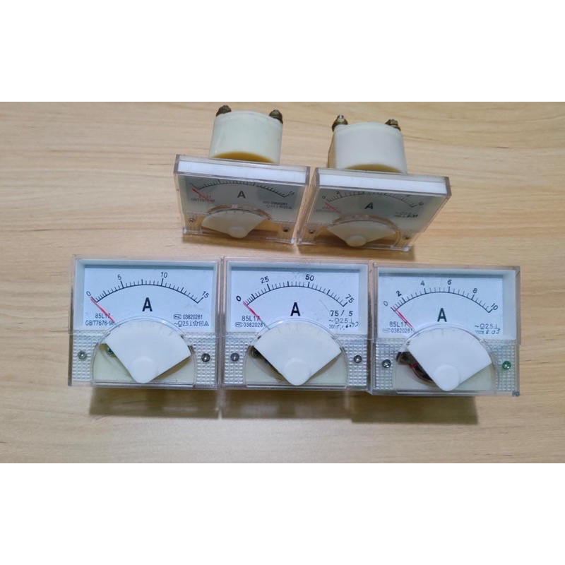 HJUI- Panel Meter Pengukur Ampere meter Analog AC DC 15A WattMeter Multitester Volt Meter Amper